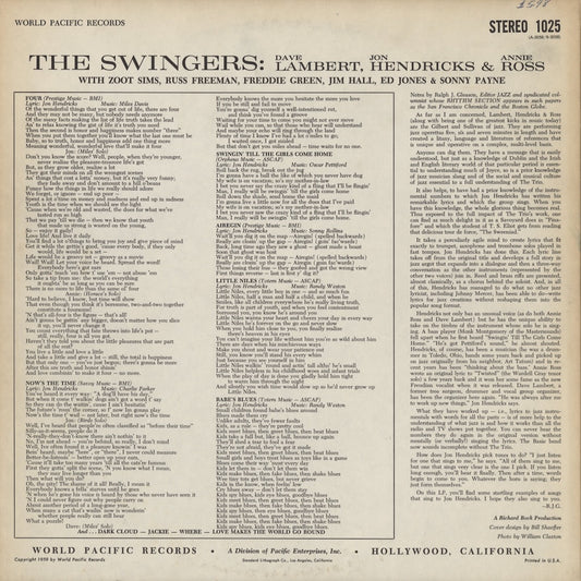 Lambert, Hendricks & Ross - The Swingers! (STEREO 1025) 1959 US World Pacific|中古LP