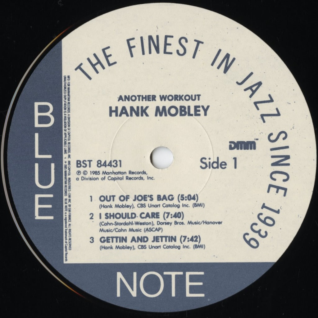 Hank Mobley / Another Workout (BST 84431) LP 1985 US Blue Note|中古LP