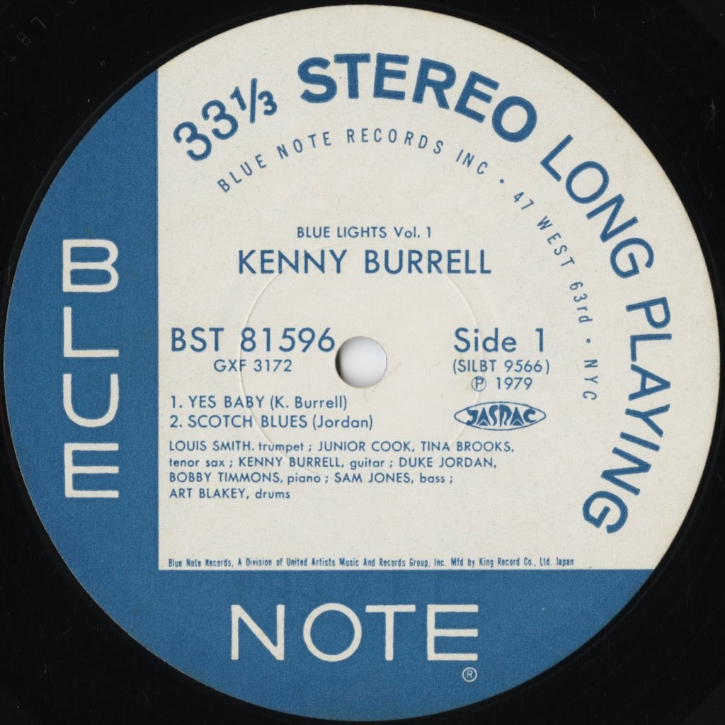Kenny Burrell - Blue Lights Volume 1 (GXF-3172) 1979 JPN Blue Note|中古LP