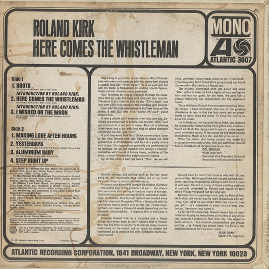 Roland Kirk - Here Comes The Whistleman (3007) LP 1967 US Atlantic|中古LP