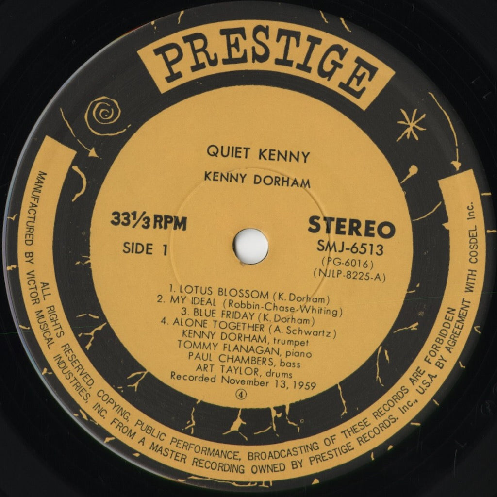 Kenny Dorham - Quiet Kenny (SMJ-6513) 1976 JPN Prestige - Victor|中古LP