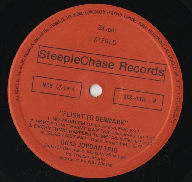 Duke Jordan / デューク・ジョーダン / Flight To Denmark (SCS-1011)