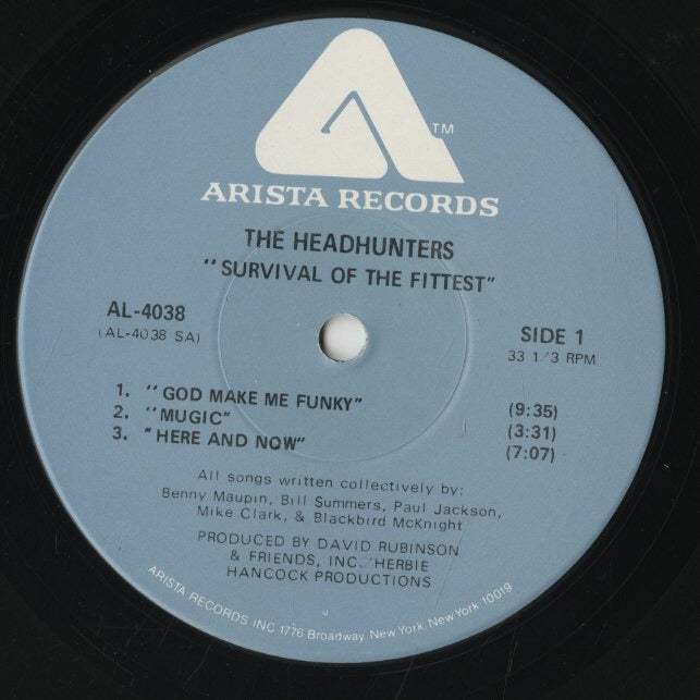 The Headhunters / ヘッドハンターズ / Survival Of The Fittest (AL-4038)