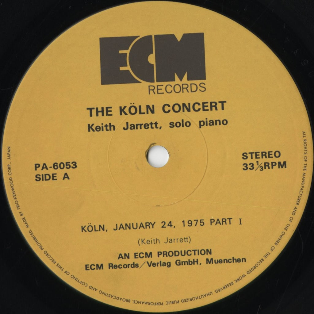 Keith Jarrett - The Köln Concert (PA6053/54) 1975 JPN ECM|中古LP