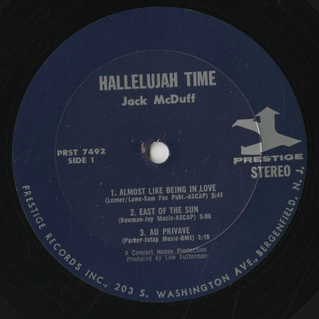 Brother Jack McDuff / ジャック・マクダフ / Hallelujah Time! (PRST7492)
