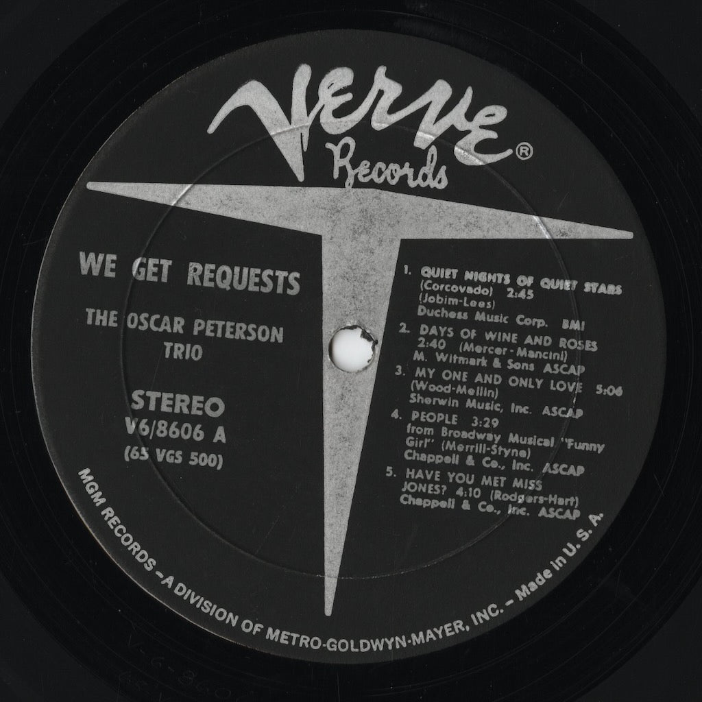 Oscar Peterson – We Get Requests (V6/8606) LP 1965 US Verve | 中古LP