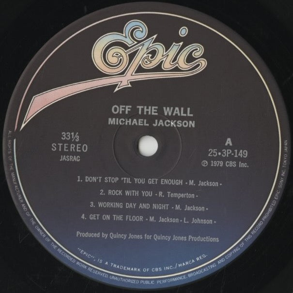Michael Jackson / マイケル・ジャクソン / Off The Wall (25・3P-149)
