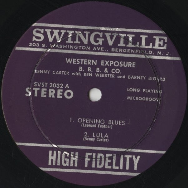 Benny Carter With Ben Webster & Barney Bigard / ベニー・カーター ベン・ウェブスター バーニー・ビガード / BBB & Co. (SV2032)
