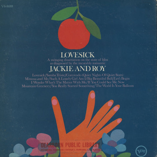 Jackie And Roy - Lovesick (V6-8688) LP 1967 US Verve|中古LP