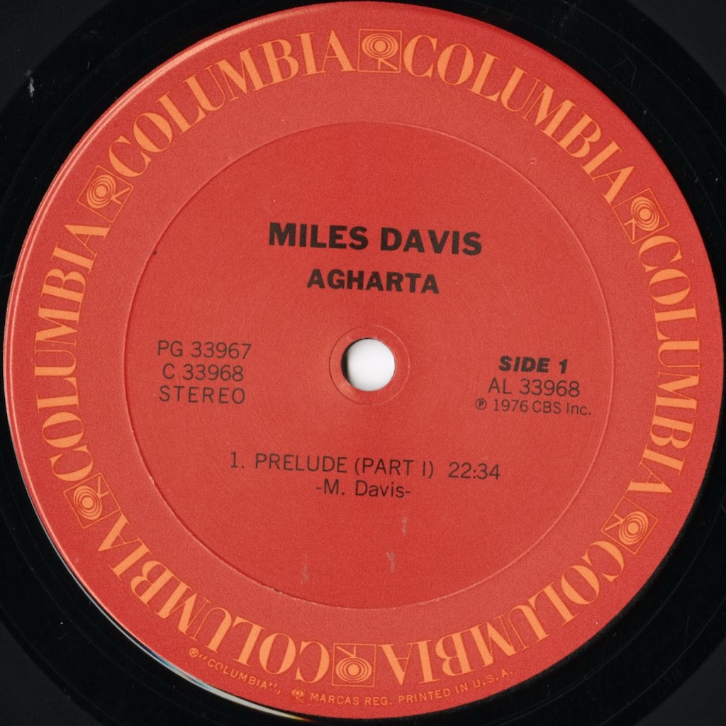 Miles Davis – Agharta (PG 33967) LP 1976 US Columbia | 中古LP