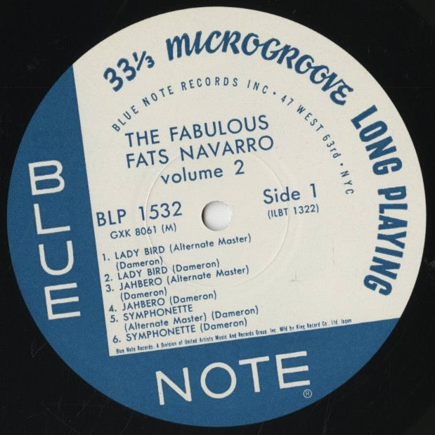 Fats Navarro / ファッツ・ナヴァロ / The Fabulous Fats Navarro Volume 2 (GXK 8061(M))