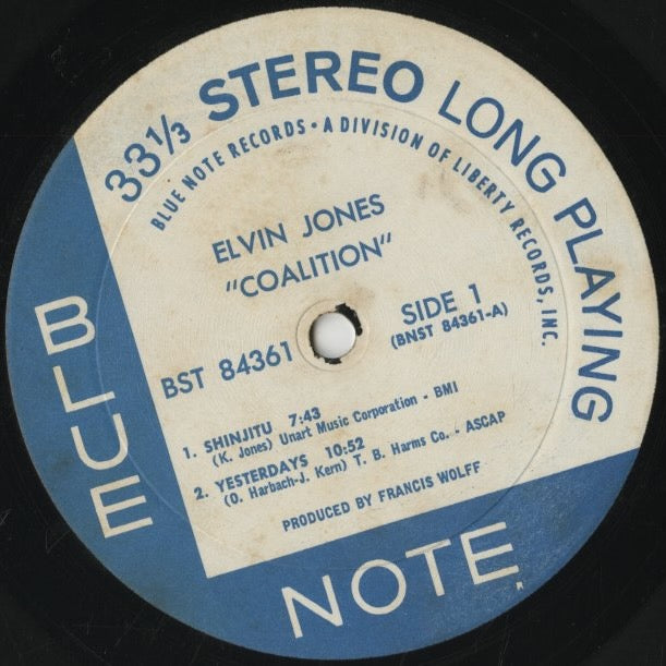 Elvin Jones - Coalition (BST 84361) LP 1971 US Blue Note Liberty|中古LP