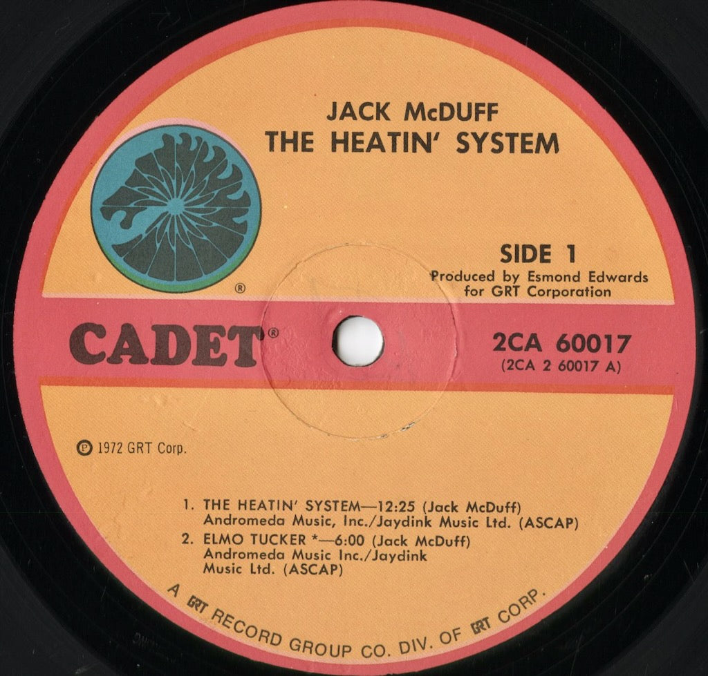 Jack McDuff - The Heatin' System (2CA 60017) 1972 US Cadet|中古LP