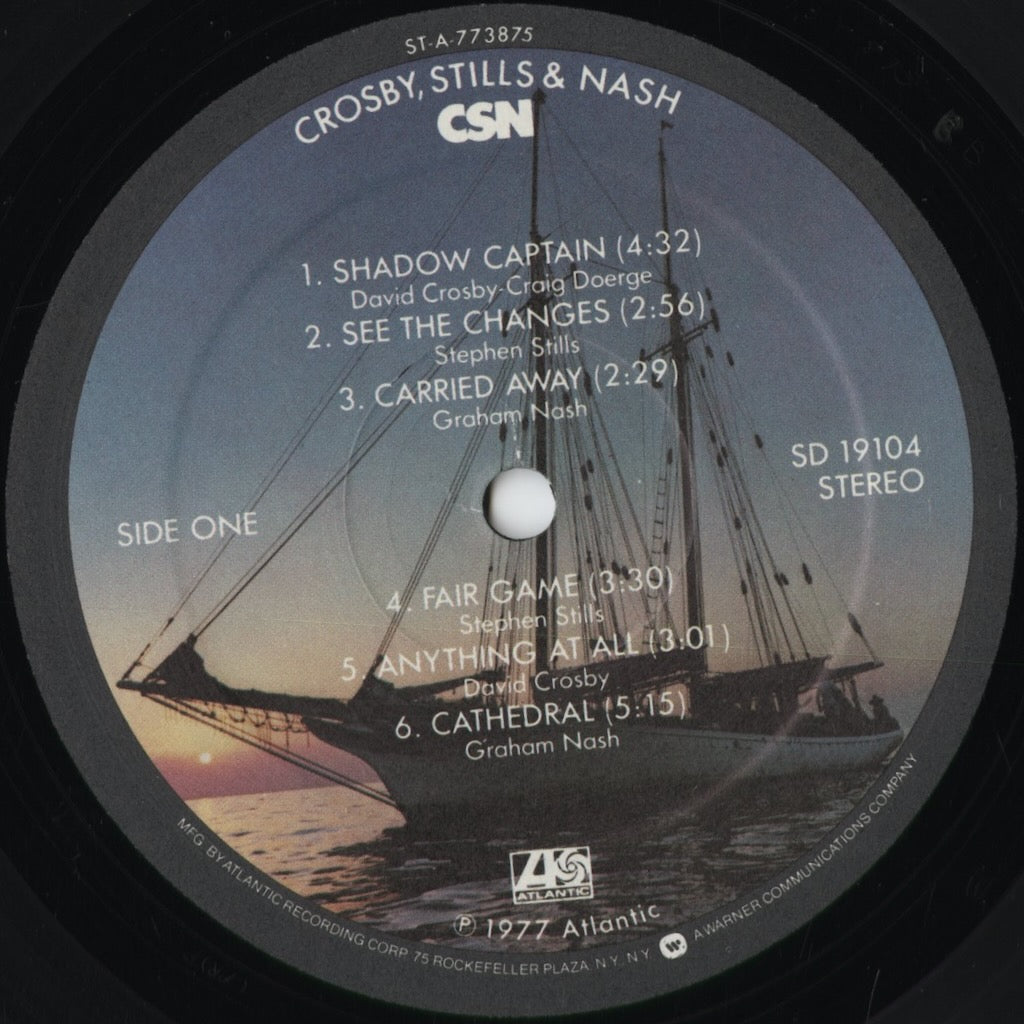 Crosby, Stills & Nash - CSN (SD 19104) 1977 US Atlantic|中古LP