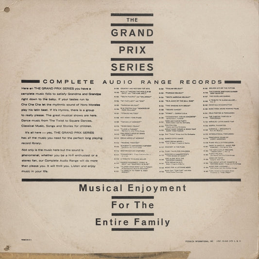 Huey "Piano" Smith & Frank Motley / Rocking Pneumonia (K-418) LP US Grand Prix Series MONO