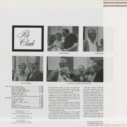 Petula Clark / ペトゥラ・クラーク / Petula Clark In Hollywood (NLP5506)