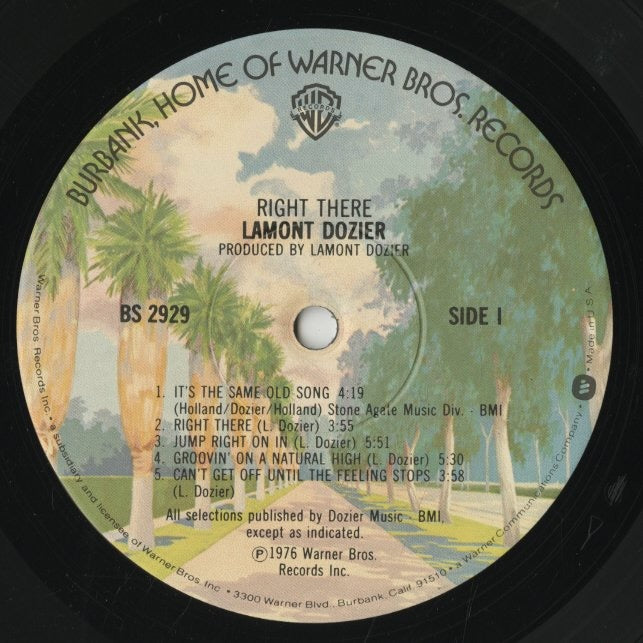 Lamont Dozier / ラモン・ドジャー / Right There (BS 2929)
