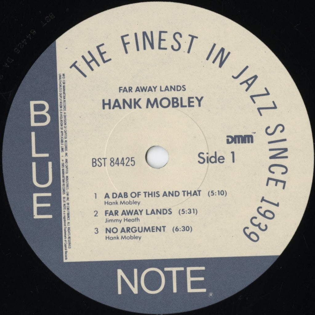 Hank Mobley / Far Away Lands (BST 84425) LP 1985 US Blue Note|中古LP