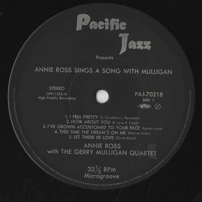 Annie Ross / アニー・ロス / Sings a Song With Mulligan (PAJ-70218)