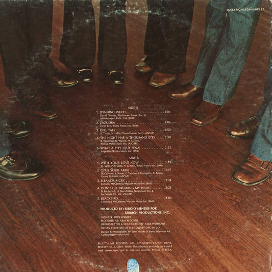 Bossa Rio - Alegria (BTS 17) 1970 US Blue Thumb|中古LP