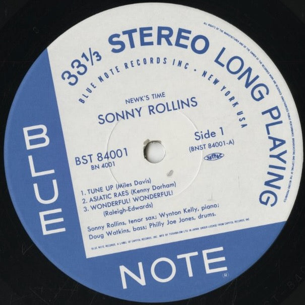 Sonny Rollins - Newk's Time (BN 4001) 1992 JPN Blue Note|中古LP