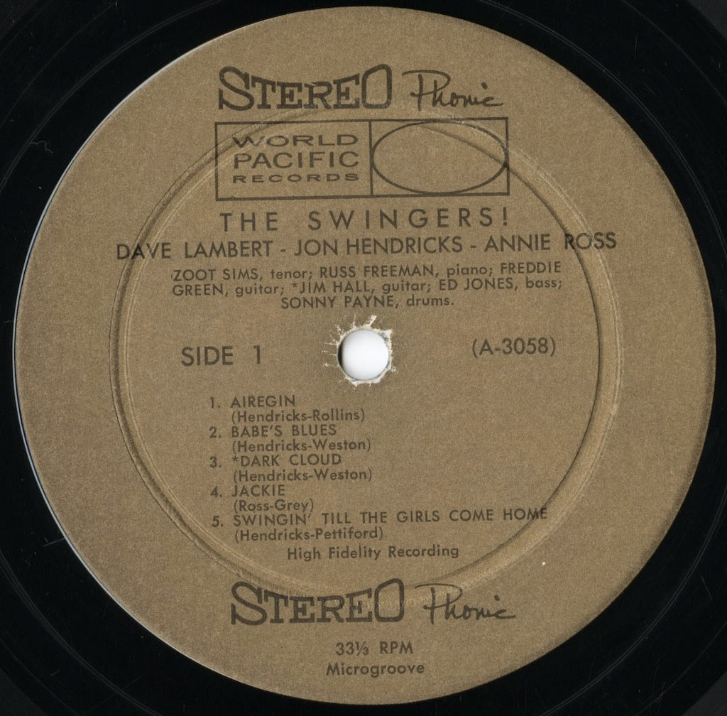 Lambert, Hendricks & Ross - The Swingers! (STEREO 1025) 1959 US World Pacific|中古LP