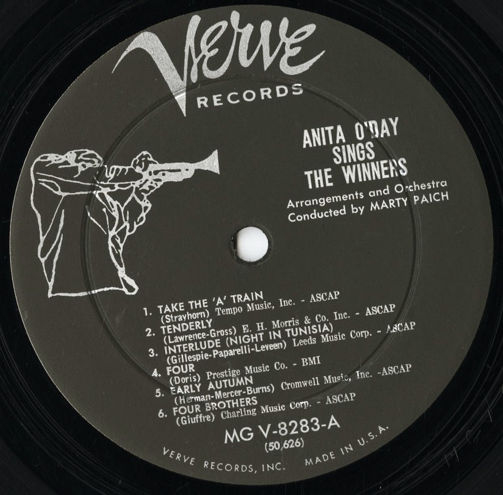 Anita O'Day - Sings The Winners (MG V-8283) LP 1958 US Verve|中古LP