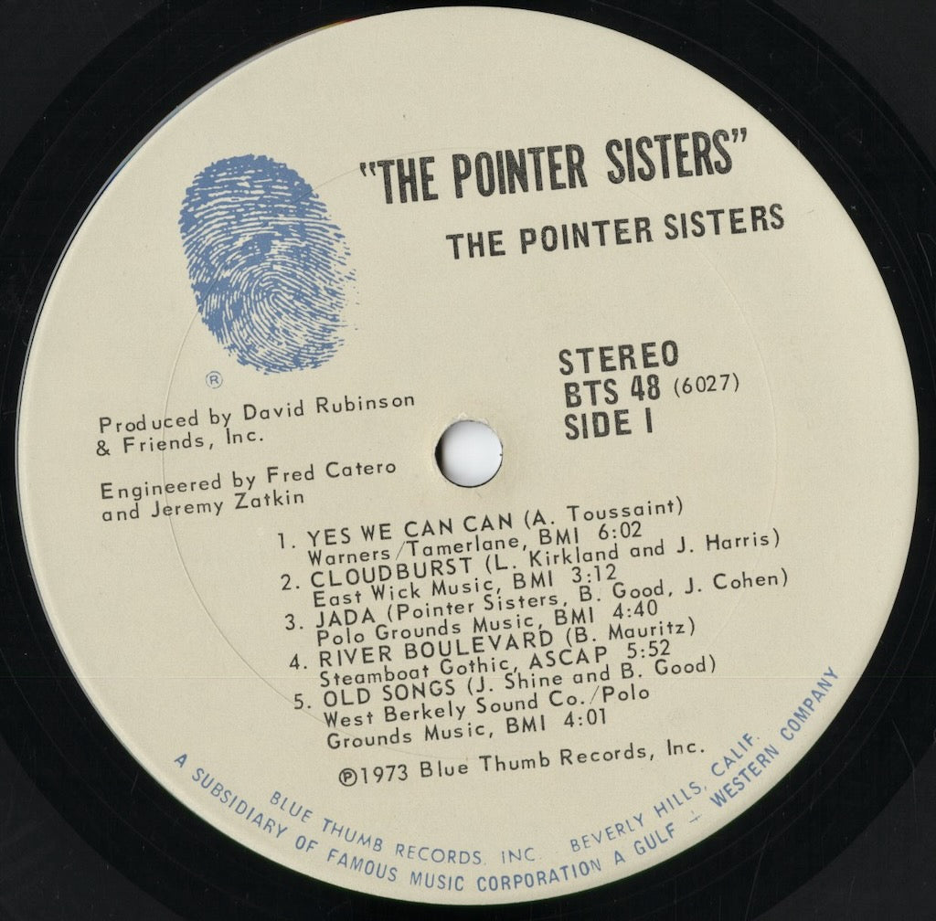 The Pointer Sisters - The Pointer Sisters (BTS 48) 1973 US Blue Thumb|中古LP