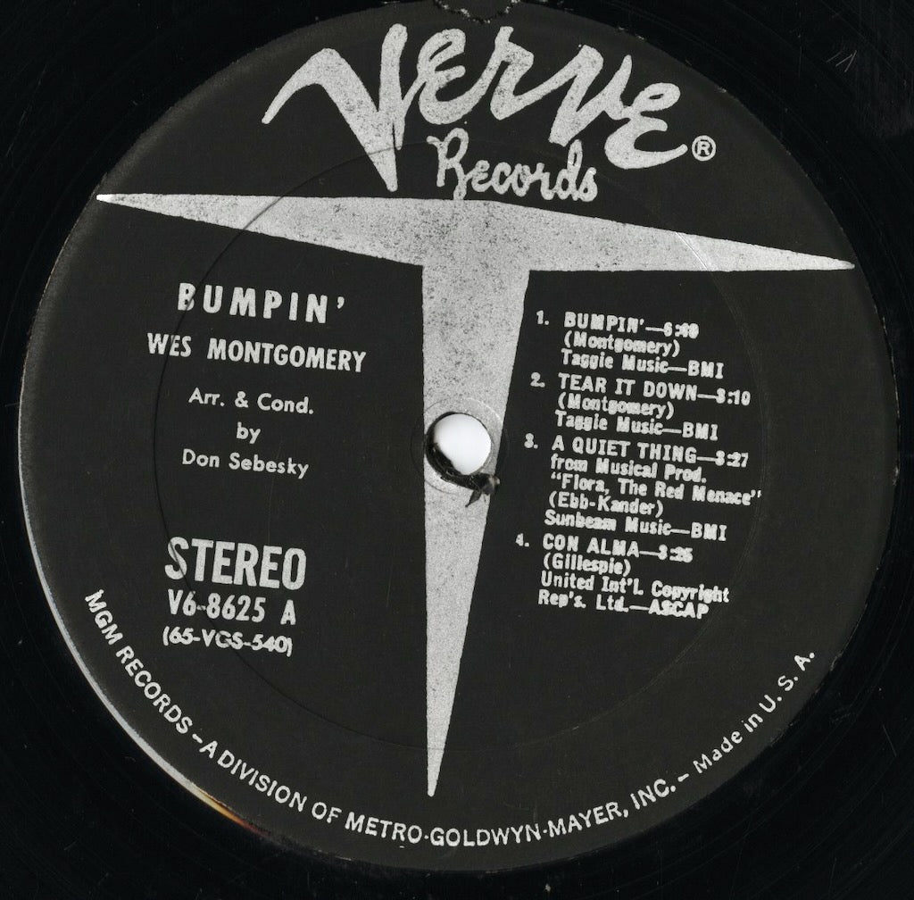 Wes Montgomery / ウェス・モンゴメリー / Bumpin' (V6-8625)