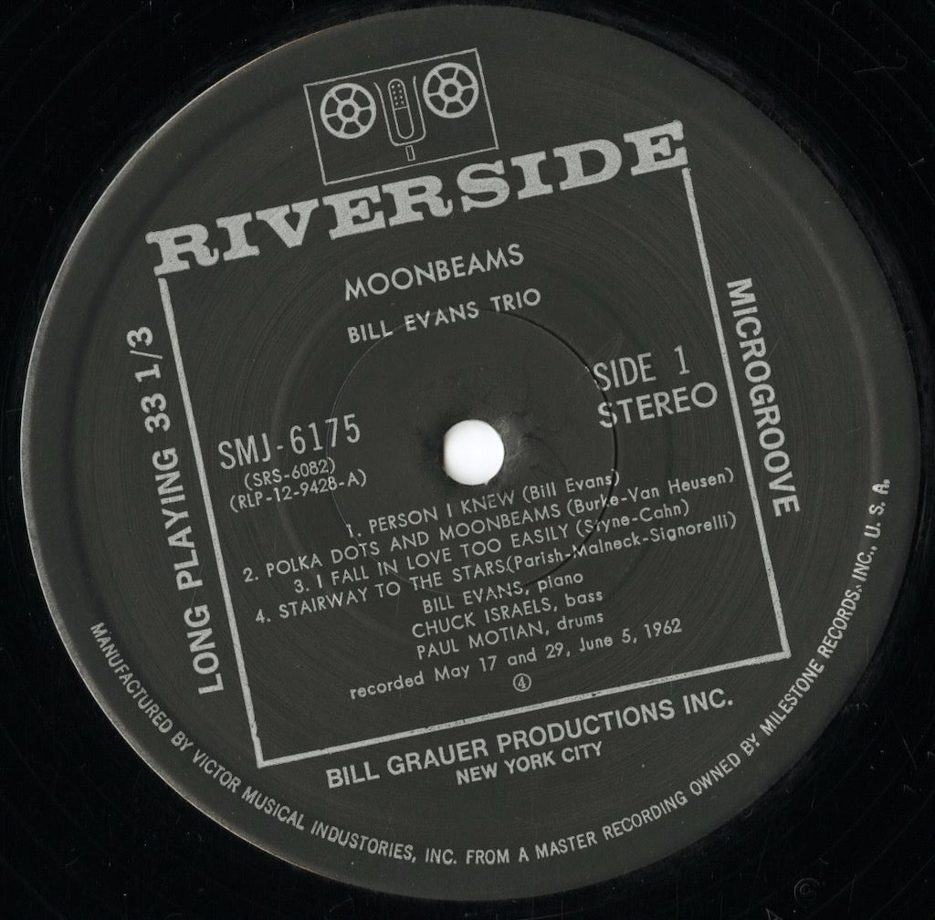 Bill Evans - Moon Beams (SMJ-6175) LP 1977 JPN Riverside|中古LP