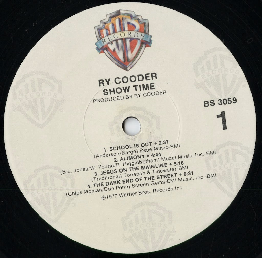 Ry Cooder - Show Time (BS 3059) 1980's US Warner Bros.|中古LP