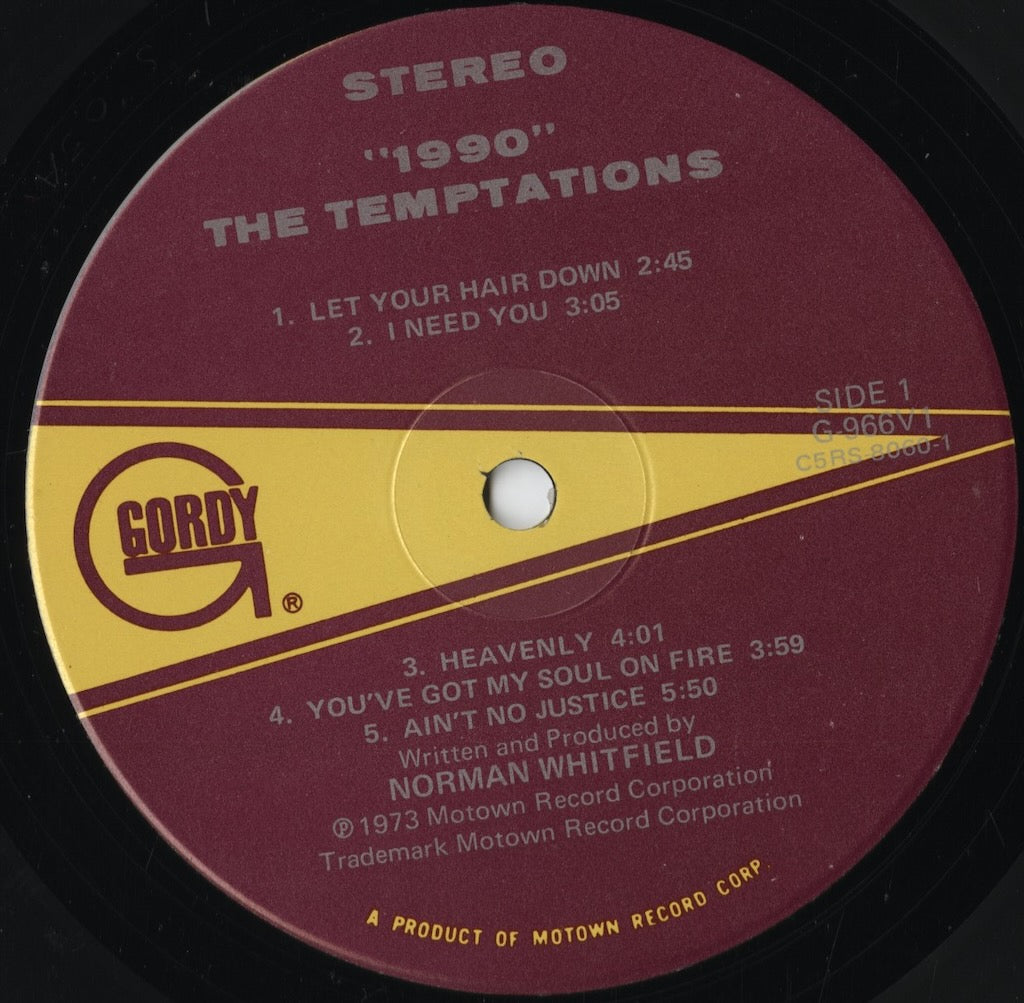 The Temptations - 1990 (G966V1) LP 1973 US Gordy|中古LP