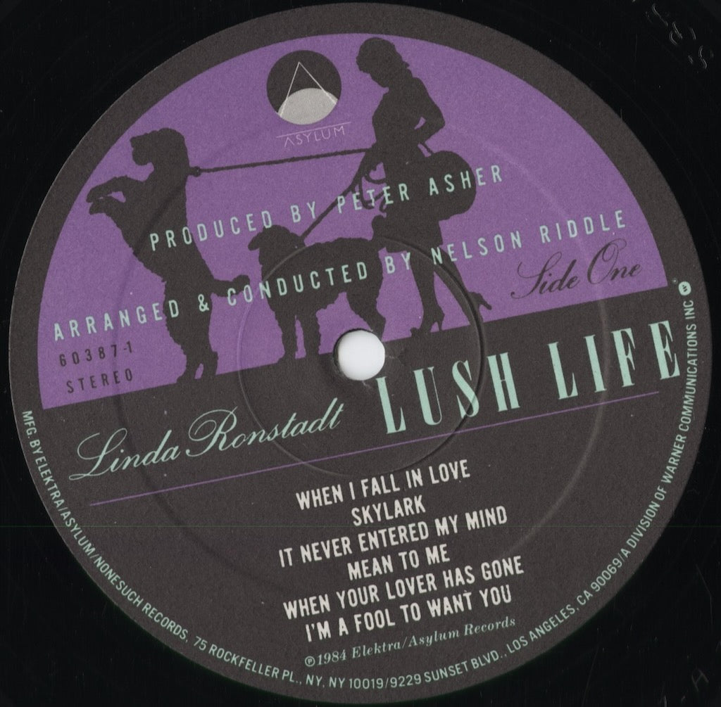 Linda Ronstadt - Lush Life (60387-1) 1984 US Asylum|中古LP