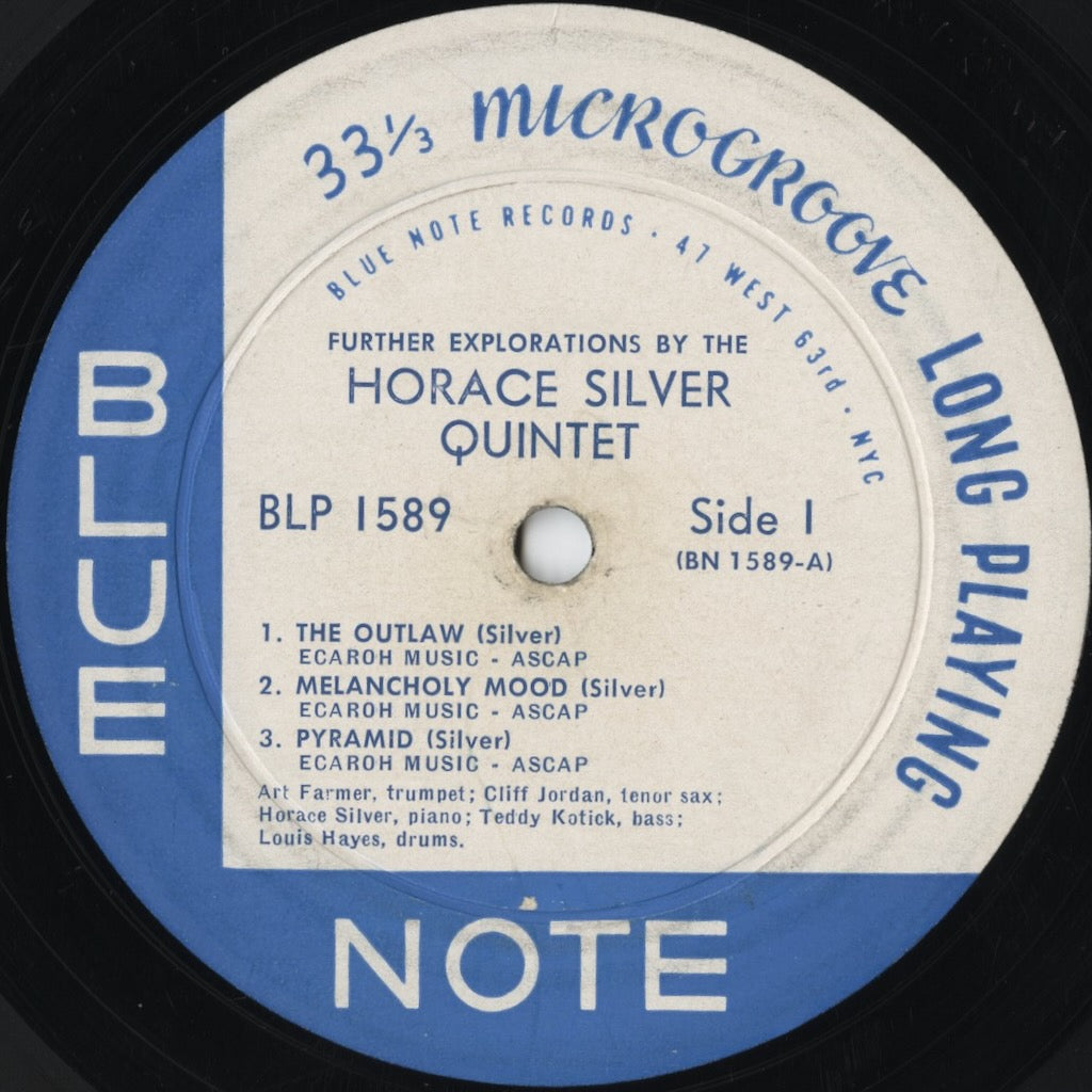 Horace Silver – Further Explorations By The Horace Silver Quintet (BLP1589) LP 1958 US Blue Note | 中古LP