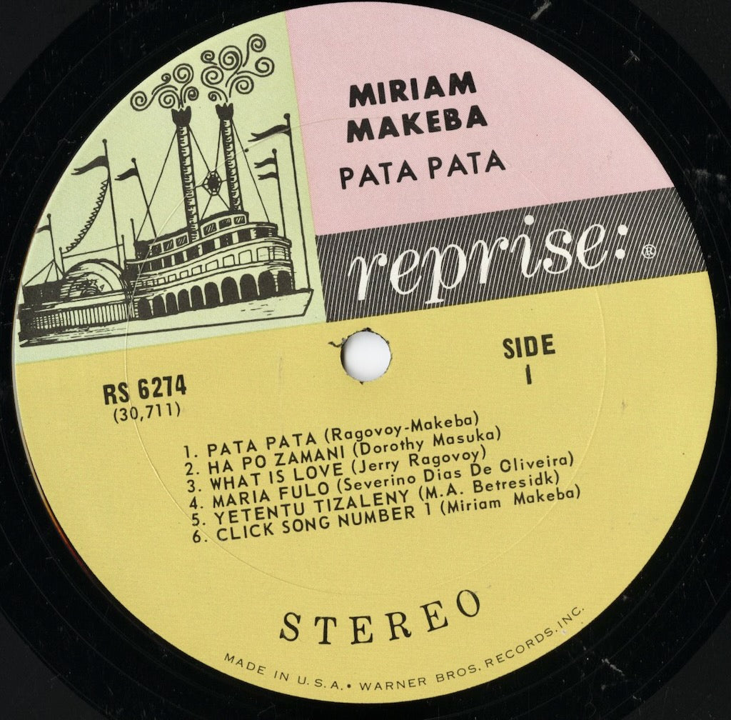 Miriam Makeba - Pata Pata (RS 6274) 1967 US Reprise|中古LP