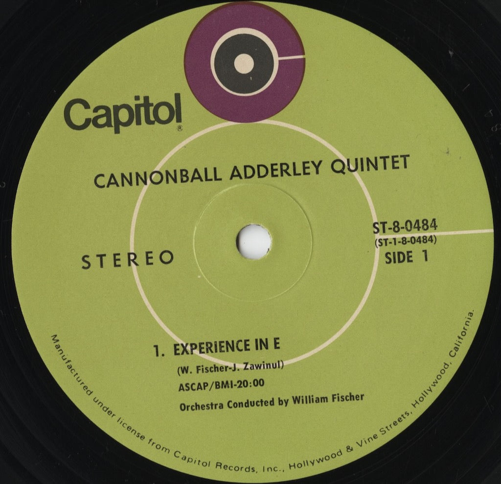 Cannonball Adderley - The Cannonball Adderley Quintet & Orchestra (ST-484) LP 1970 US Capitol|中古LP