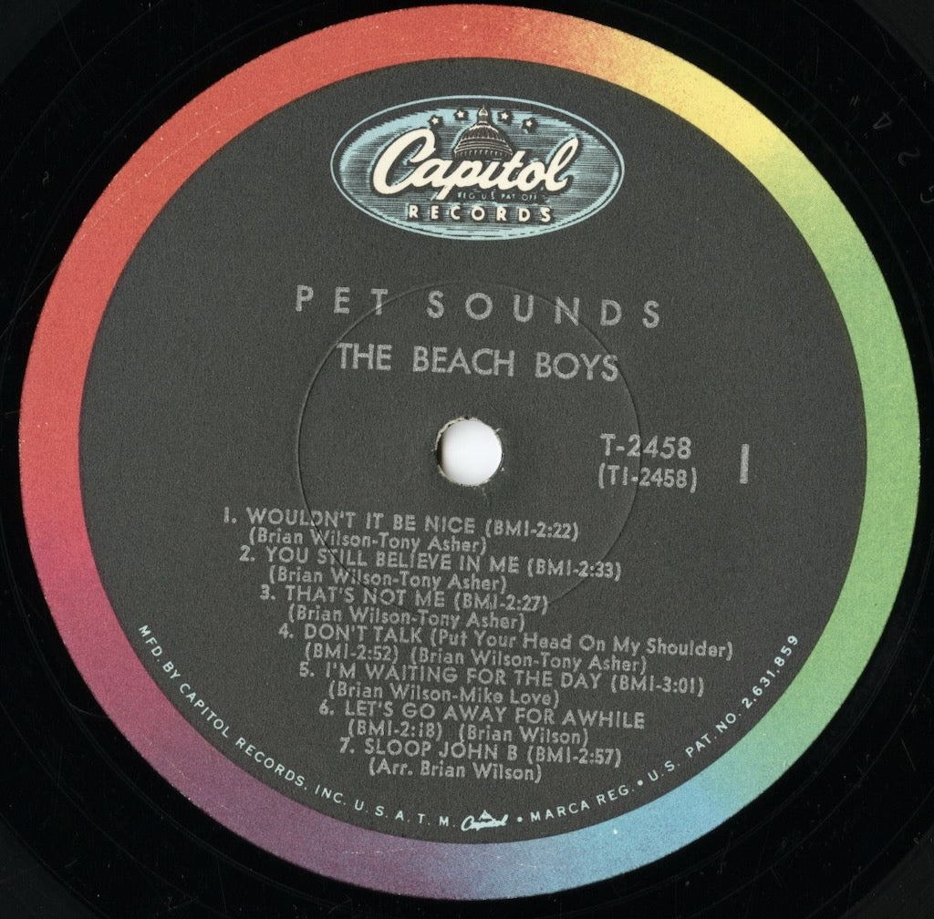 The Beach Boys - Pet Sounds (T 2458) LP 1966 US Capitol|中古LP