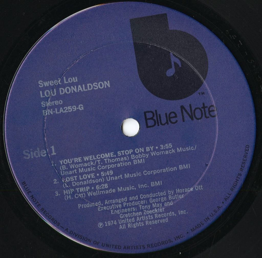 Lou Donaldson – Sweet Lou (BN-LA259-G) 1974 US Blue Note|中古LP
