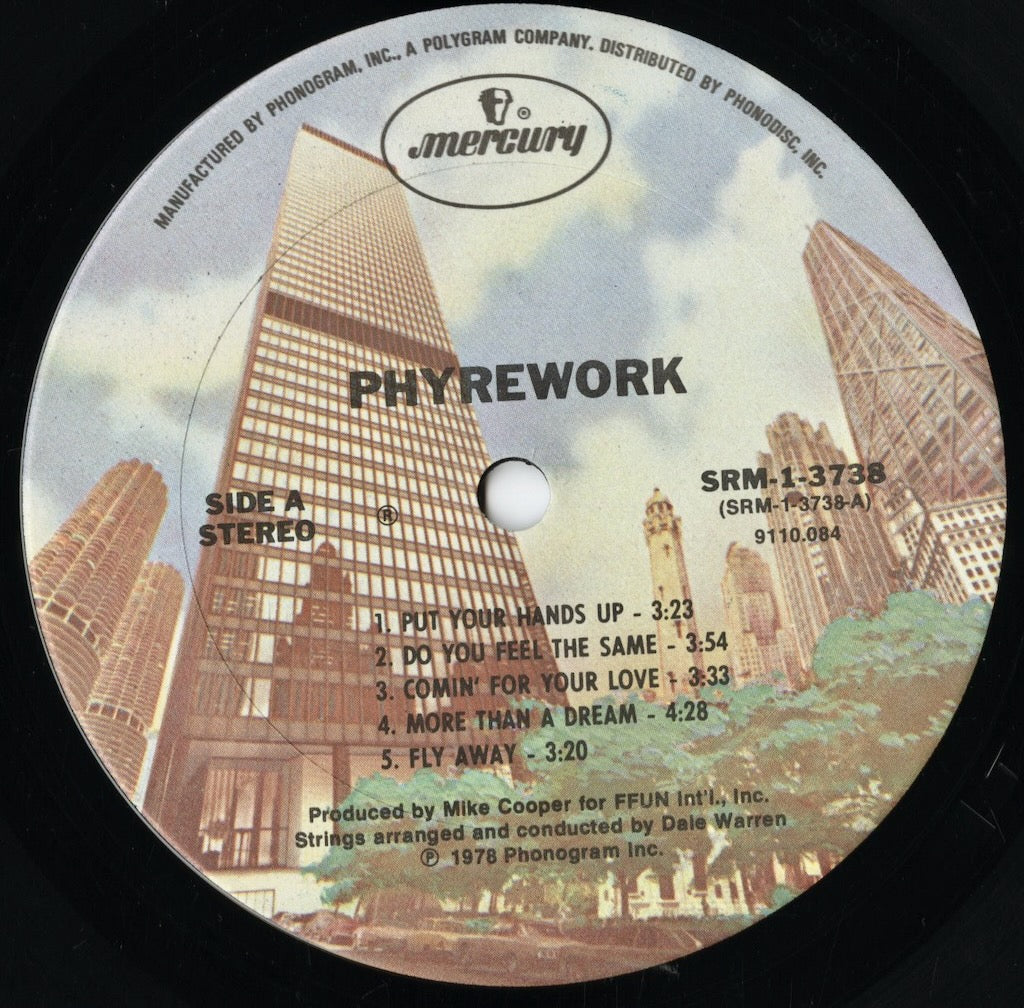 Phyrework - S.T. (SRM-1-3738) LP 1978 US Mercury|中古LP