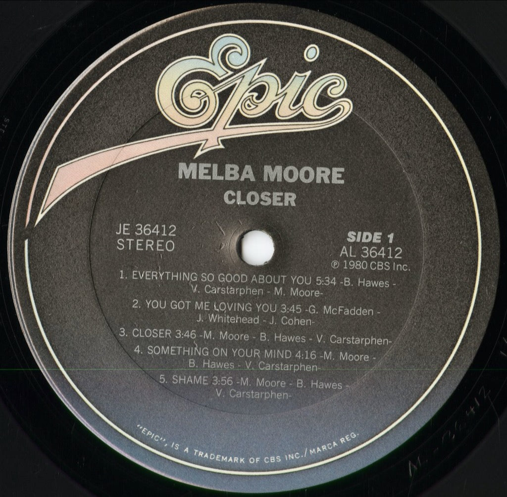 Melba Moore - Closer (JE 36412) 1980 US Epic|中古LP