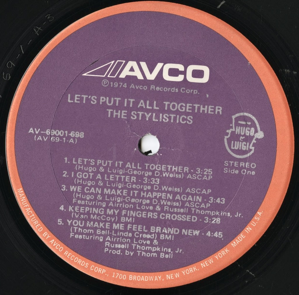 The Stylistics - Let's Put It All Together (AV-69001-698) 1974 US Avco|中古LP