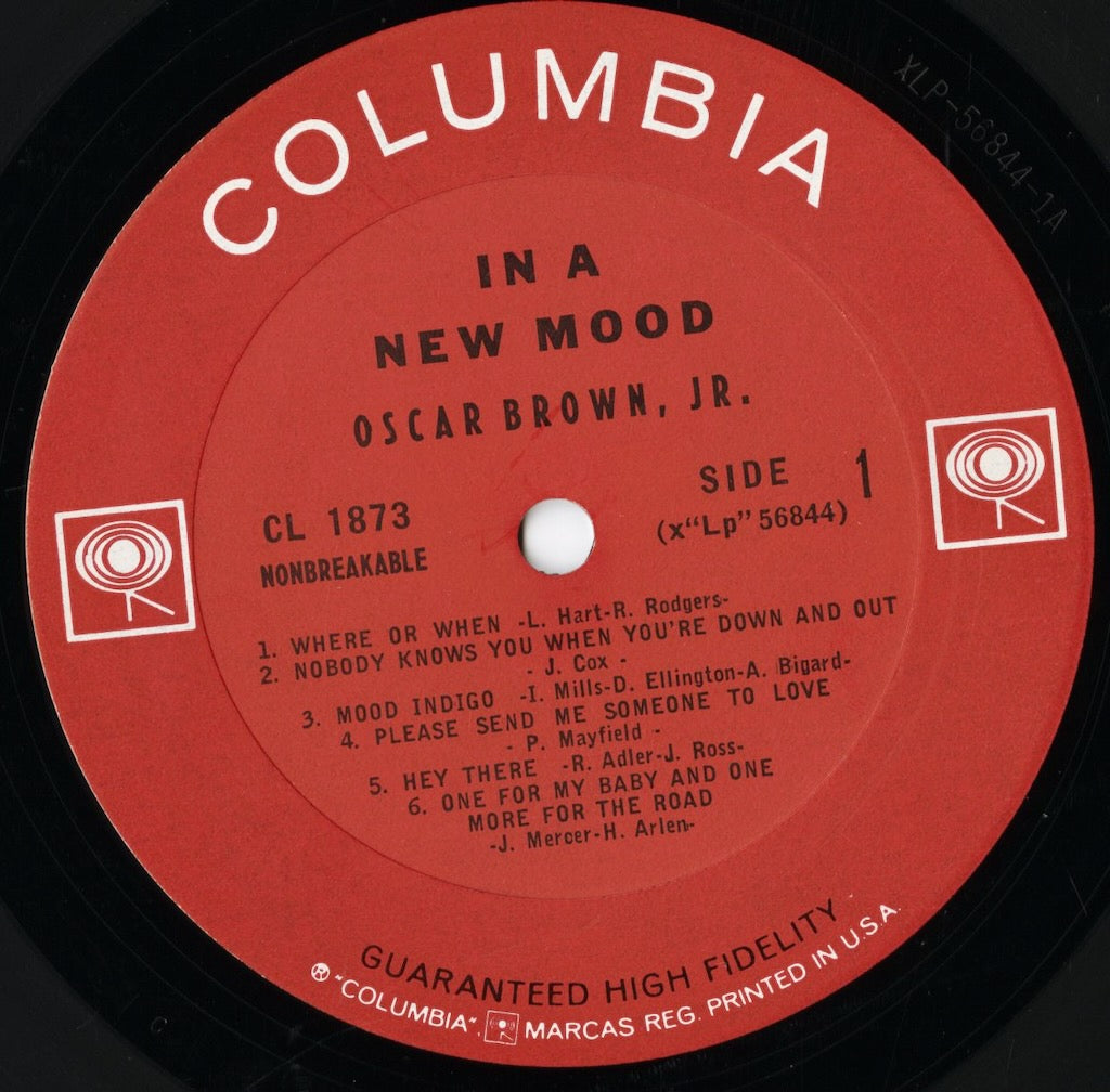 Oscar Brown Jr. – In A New Mood (CL 1873) LP 1962 US Columbia | 中古LP