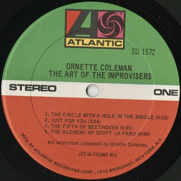 Ornette Coleman / オーネット・コールマン / The Art Of The Improvisers (SD1572)