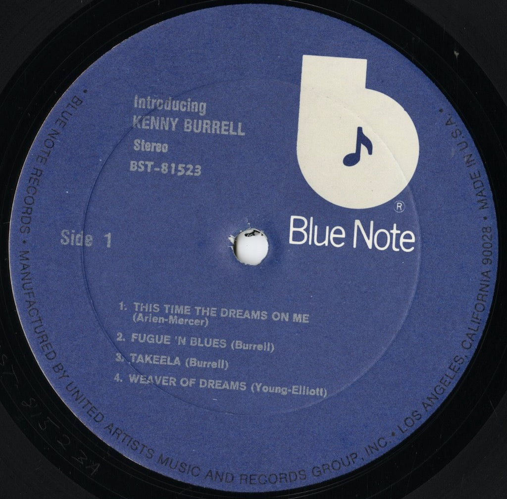 Kenny Burrell - Introducing (BST-81523) LP 1975 US BLUE NOTE|中古LP