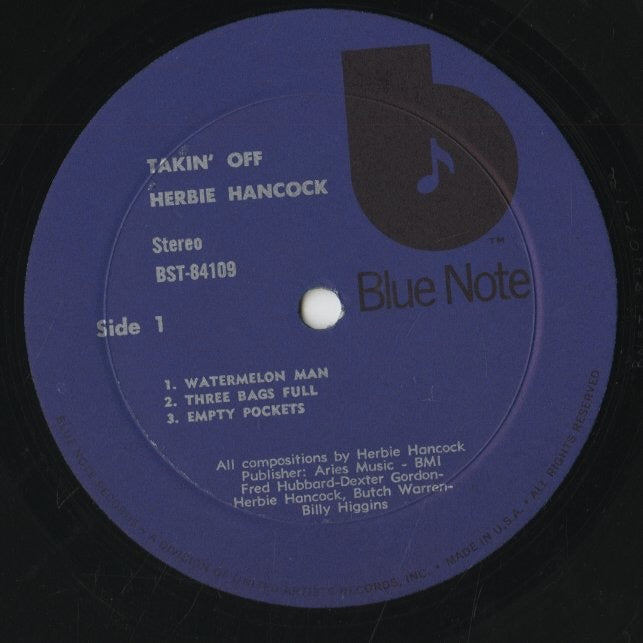 Herbie Hancock / ハービー・ハンコック / Takin' Off (BST 84109)