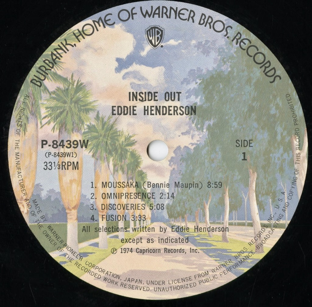 Eddie Henderson - Inside Out (P-8439W) 1974 JPN Warner Bros.|中古LP