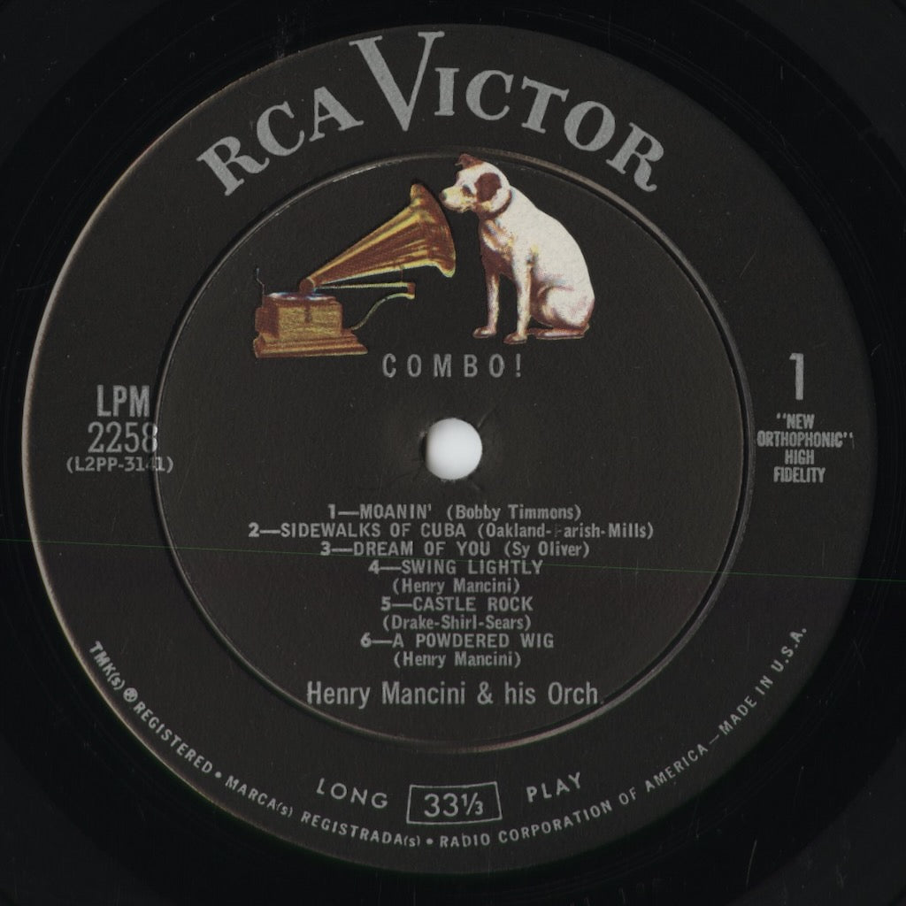 Henry Mancini - Combo! (LPM-2258) 1961 US RCA Victor|中古LP