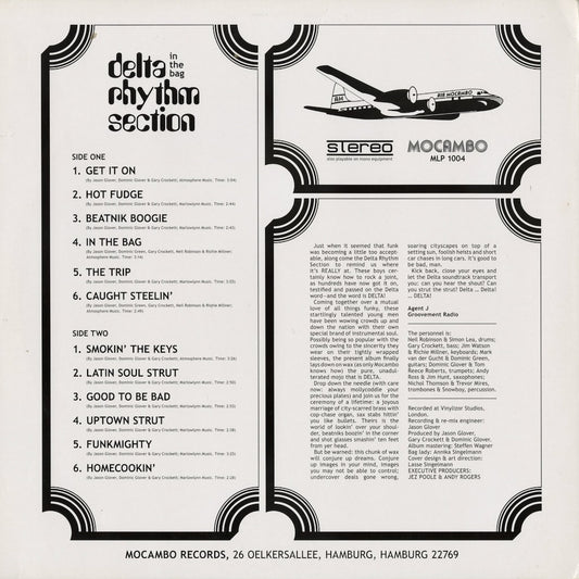 Delta Rhythm Section - In The Bag (MLP 1004) LP 2010 GER Mocambo|中古LP