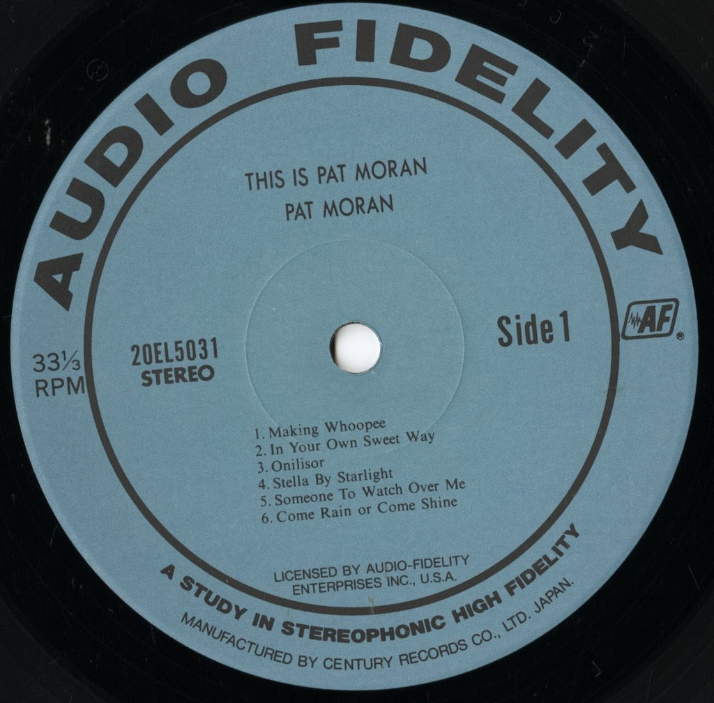 Pat Moran Trio / パット・モラン・トリオ / This Is Pat Moran(20EL5031)