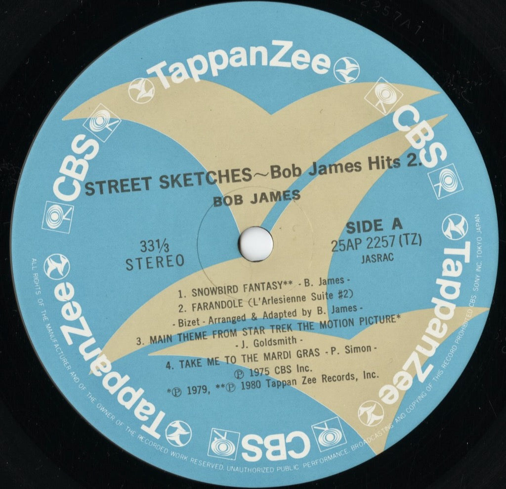 Bob James – Street Sketches (25AP2257) LP 1981 JPN TappanZee / CBS Sony|中古LP
